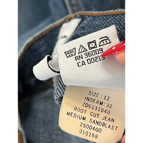 Vtg Calvin Klein Bootcut Jeans Medium Wash 5-Pockets Womens Size 12 Casual - Picture 12 of 15